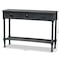 Baxton Studio Garvey French Provincial Dark Blue Gray Wood 3-Drawer Entryway Console Table 179-11329-Zoro - alternate 5